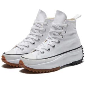 High Platform Run Hike Skateboarding White Shoes