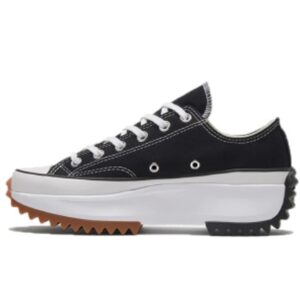Platform Run Hike Skateboarding Black Shoes
